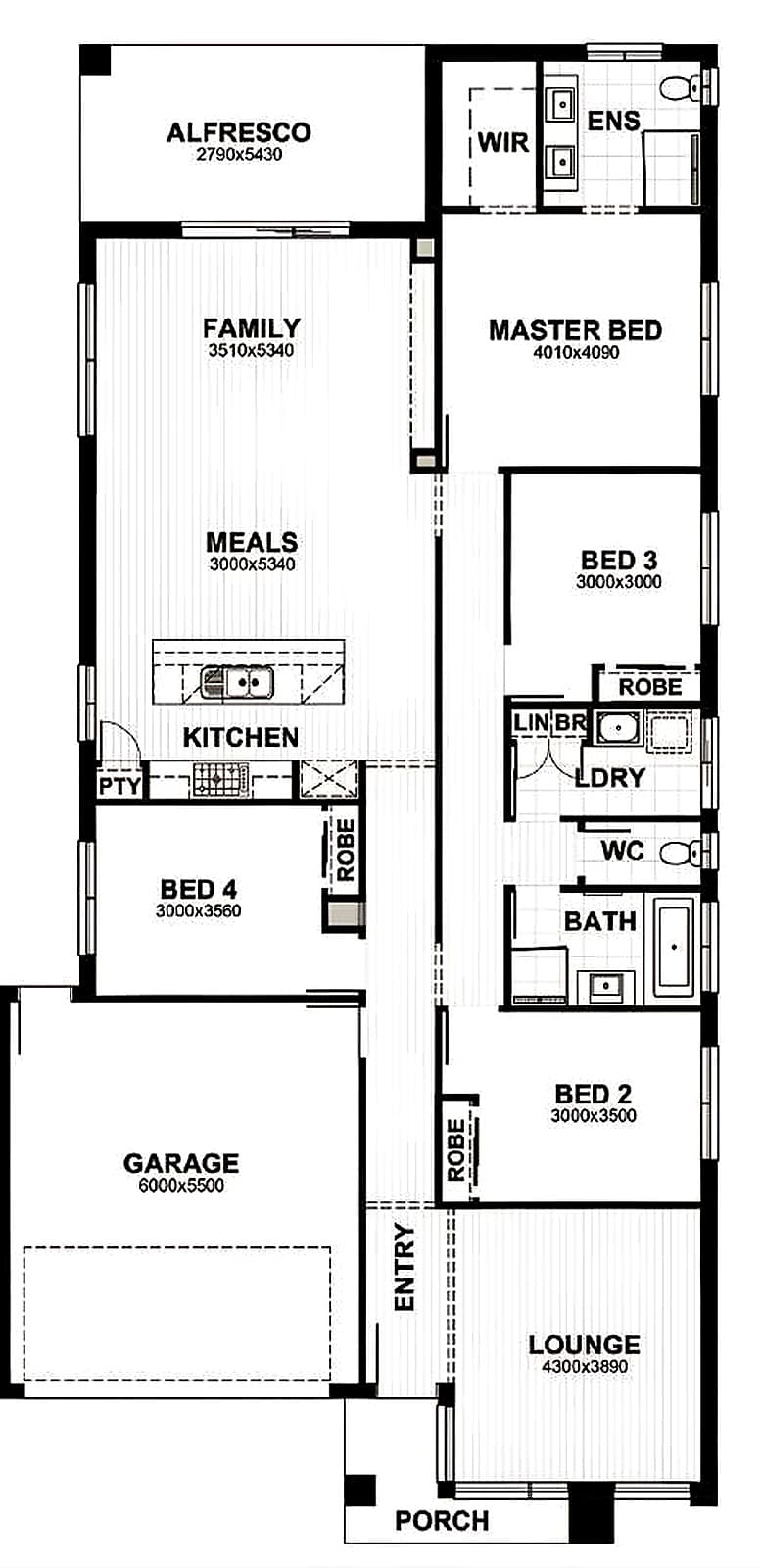 Aspire 40 floorplan